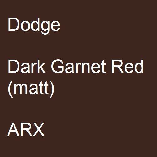 Dodge, Dark Garnet Red (matt), ARX.